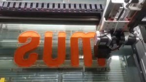 Печать рекламной буквы на 3d принтере