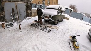 Снегоуборочный отвал на УАЗ своими руками. Продолжение