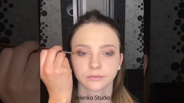 Вечерний макияж . Стрелка . Быстрый макияж.