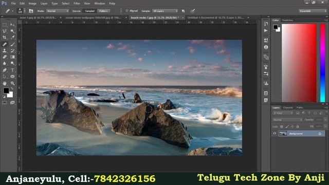 Healing Brush Tool In Photoshop In Telugu || Photoshop CC Tutorial In Telugu || Healing Brush Tool смотреть онлайн
