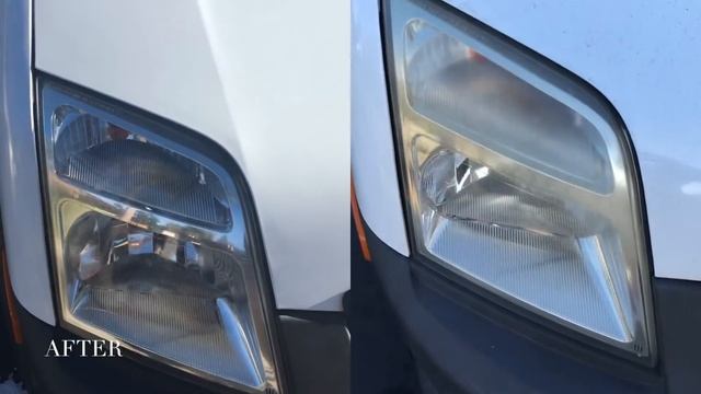Professional Headlight Restoration | Ford Transit Before & After | Clarity Freaks смотреть онлайн