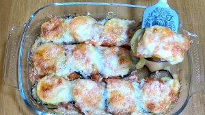 ЗАПЕЧЕННЫЕ КАБАЧКИ И БАКЛАЖАНЫ В ДУХОВКЕ с сыром.