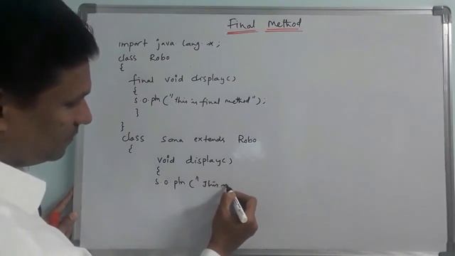 Final Method in Java | What is Final Method in Java | Java Programming | in Telugu