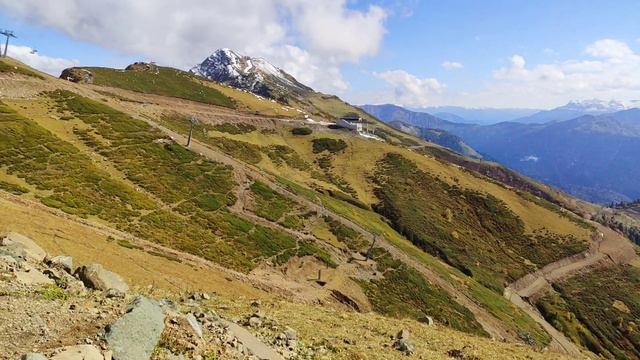 Канатная дорога на Роза Хутор 🚡 Подъем на вершину Роза Пик 🏔️ Ropeway to Rosa Khutor 🚡  Rose Peak 🏔