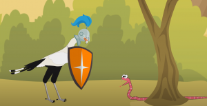 Птица-секретарь: Одинокий рыцарь в змеином гнезде | Мультфильм 2D-анимация