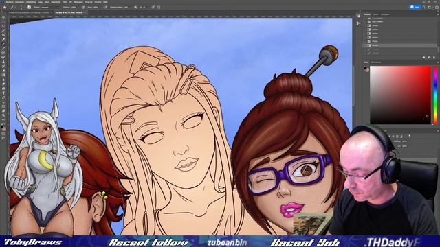 Chilling Drawing brigitte overwatch characters