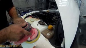 лада приора . рихтовка переднего крыла. ремонт капота