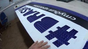 Наружная реклама. Световая вывеска из пайеток . Динамическая вывеска.