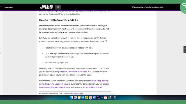 How to Fix Steam Error Code E2 (Tutorial) смотреть онлайн