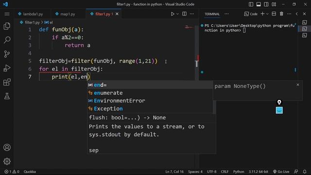 filter() function (higher order function) in python ?? | Python Programing #56 | By AKSD SOLUTION смотреть онлайн