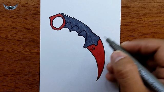 Karambit bıçak nasıl çizilir - kolay çizimler - boyama смотреть онлайн