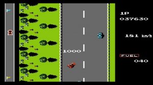 ROAD FIGHTER gameplay NES_Dendy