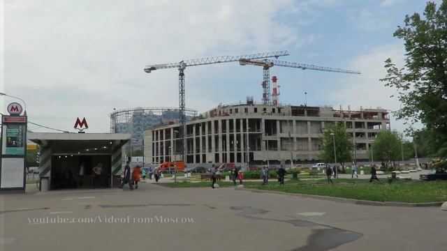 Строительство театра МХТ на Коломенской (май 2017) смотреть онлайн