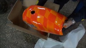 Тюнинг-комплект для мопеда Альфа, бак + боковые крышки, стиль RIDER