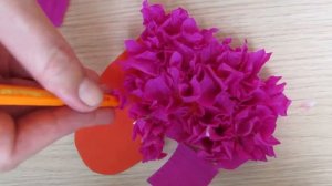 DIY Поделки из гофрированной бумаги. Сердце.