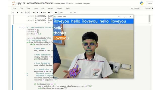 Team Charlie:Data & Model Training Action Detection using Mediapipe Landmarks LSTM+Tensorflow KERAS