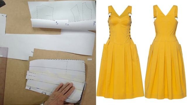 моделируем сарафан Modelado De Vestido #курсыкройкиишитья  #валерийпрокудиншитьё #diseño.
