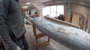 Каяк из осиновой рейки (6/6) Покраска и оснащение (Мастерская Пират Вудс)