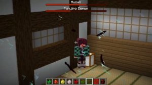 Tanjiro Vs Muzan In Minecraft Demon Slayer Mod (1.16.5)