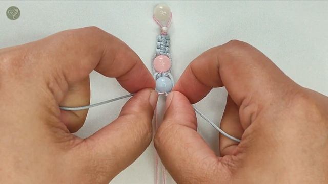 Macrame Beaded Bracelet Using Half Hitch Knot | Macrame Bracelet Tutorial