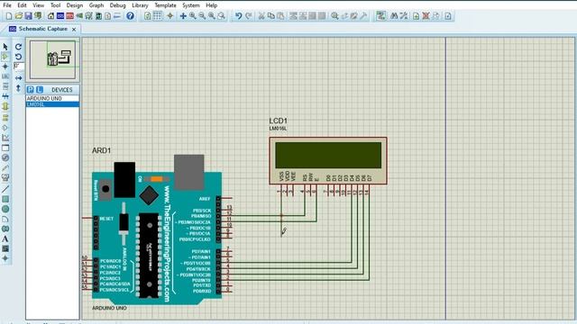 LCD display interface using Arduino with Proteus | 16*2 LCD display | Arduino | Proteus