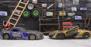 Реставрация модели авто McLaren P1 vs Mercedes-Benz AMG GTR \\ Крутые идеи для подростков!