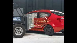 IIHS - 2013 Kia Rio - side crash test / ACCEPTABLE EVALUATION /