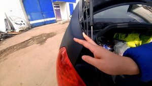 Ниссан теана - ремонт и покраска авто серым Титаном в Москве