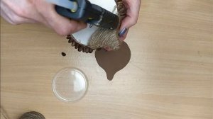 DIY/МИЛЫЙ ЁЖИК СВОИМИ РУКАМИ/ОСЕННЯЯ ПОДЕЛКА ДЕЛАЕМ САМИ/ЁЖИК ИЗ КЕДРОВЫХ ОРЕШКОВ