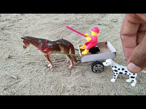 How To Make Mini Matchbox Horse Cart Diy Idea -Mini Gear Ext- смотреть онлайн