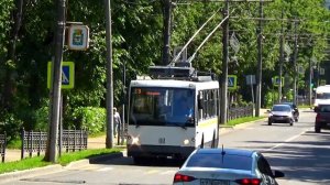 Видновский троллейбус в новом едином окрасе "Транспорт Подмосковья"