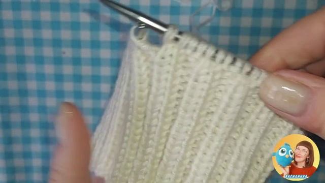 Манишка из одного мотка для начинающих | простой хомут снуд резинкой 2х2