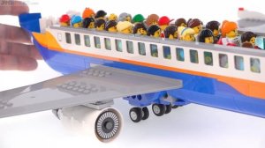Over 5x the seats! LEGO Passenger Plane 60262 modified for... all the passengers