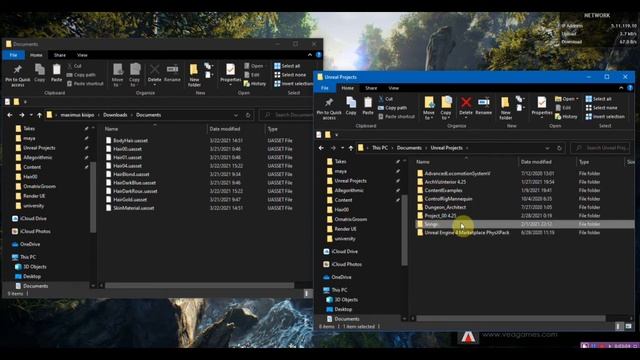 Load UASSET file in Unreal Engine