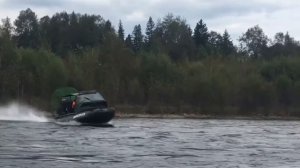 Эксурсия на аэролодке по горной реке Снежная