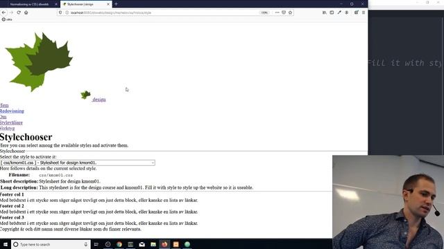 Genomgång kmom01 design med Emil смотреть онлайн