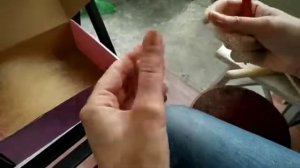 Как я выбираю ость из козьего пуха.