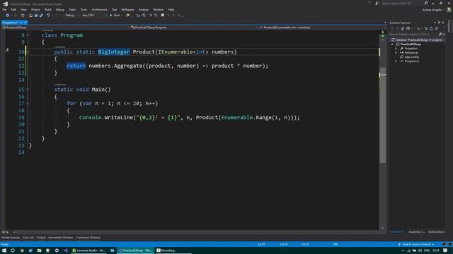 Practical C - Aggregate in LINQ