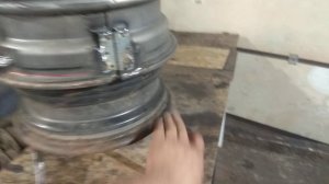 Как из дисков на 13 сделать печку под казан