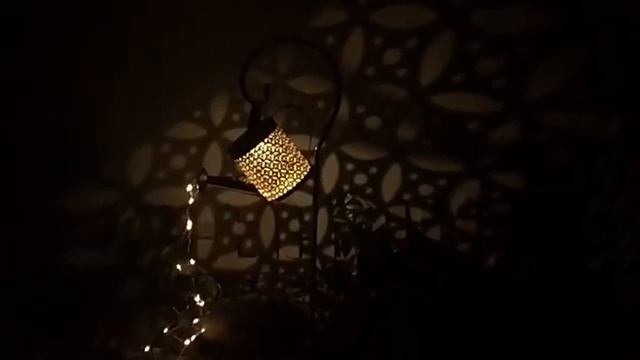 Фонарь садовый Солнечная Лейка  на солнечной батарее кованый.