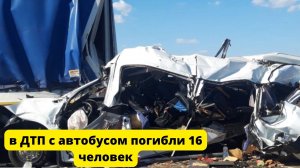 В Ульяновской области в ДТП с автобусом погибли 16 человек