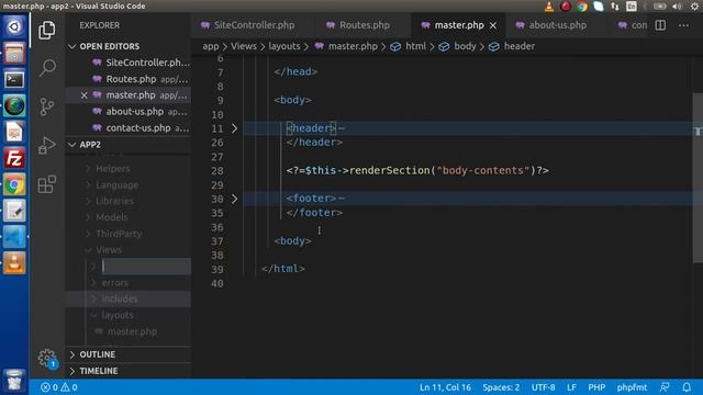 Learn CodeIgniter 4 Framework Tutorials #7 Include Partial Files in Application