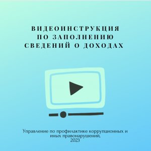 Видеоинструкция по заполнению справок о доходах