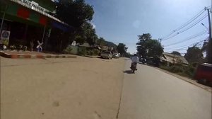 Riding through Klong Prao village, Koh Chang