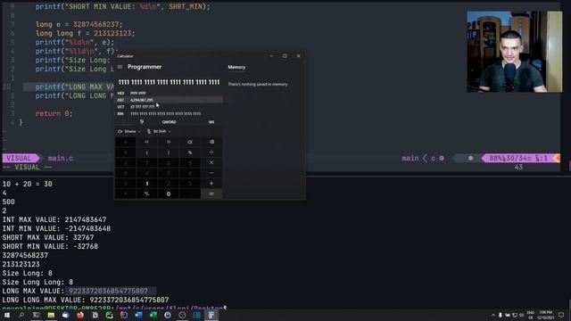 Data Types & Variables - C Programming Tutorial #2 смотреть онлайн