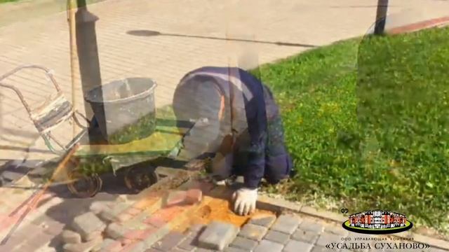 Ремонт тротуарной плитки у фонтана смотреть онлайн