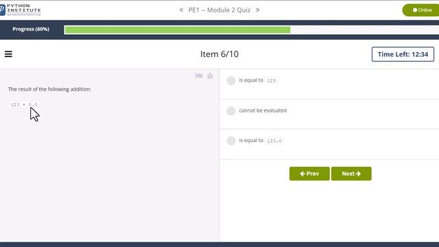 Python Essentials 1 Module 2 Quiz with explanation