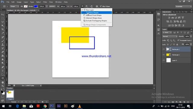 Photoshop: Rectangle Tool - Tutorial смотреть онлайн