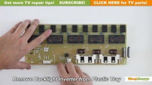 Easy Sharp RUNTKA383WJZZ Backlight Inverter Master Boards Replacement Guide for LCD TV Repair