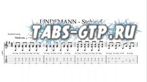 LINDEMANN - Steh auf  | Табы | Ноты | На Гитаре